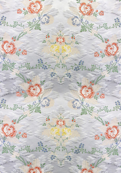 Special Order Scalamandre Tassinari &amp; Chatel St Cloud Bleu Blue Floral Historic Silk MSRP USD3232/y