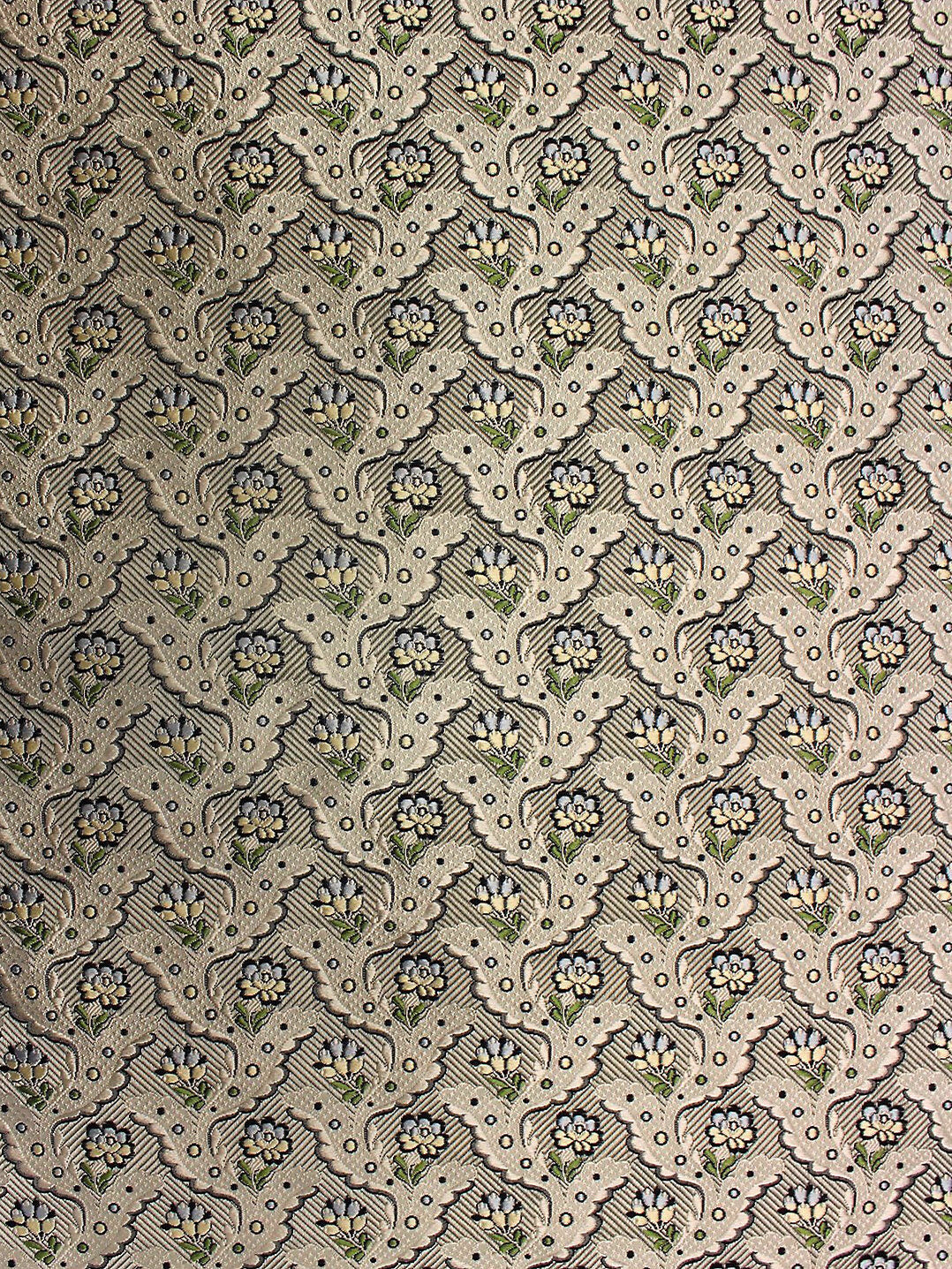 Special Order Scalamandre Tassinari &amp; Chatel Royal Danceny Ivoire Ivory  Floral Historic Silk MSRP USD2,736/y