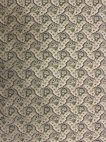 Special Order Scalamandre Tassinari &amp; Chatel Royal Danceny Ivoire Ivory  Floral Historic Silk MSRP USD2,736/y
