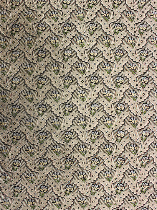 Special Order Scalamandre Tassinari &amp; Chatel Royal Danceny Ivoire Ivory  Floral Historic Silk MSRP USD2,736/y