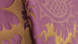 Scalamandre Louis Philippe Pourpre Purple Gold Damask Linen Silk MSRP USD1764/y