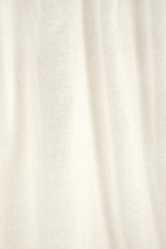 Scalamandre Eole Ecru Beige Solid Sheer 100% Linen - Special Order