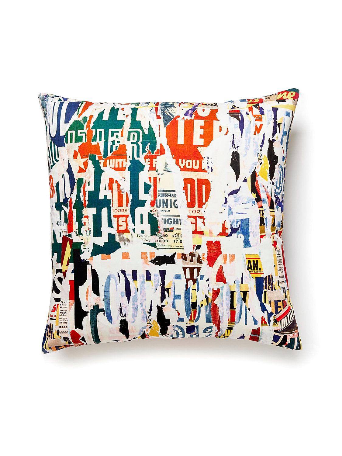 Scalamandre Metropolitain Print 22 X 22 - Multico Decorative Pillow