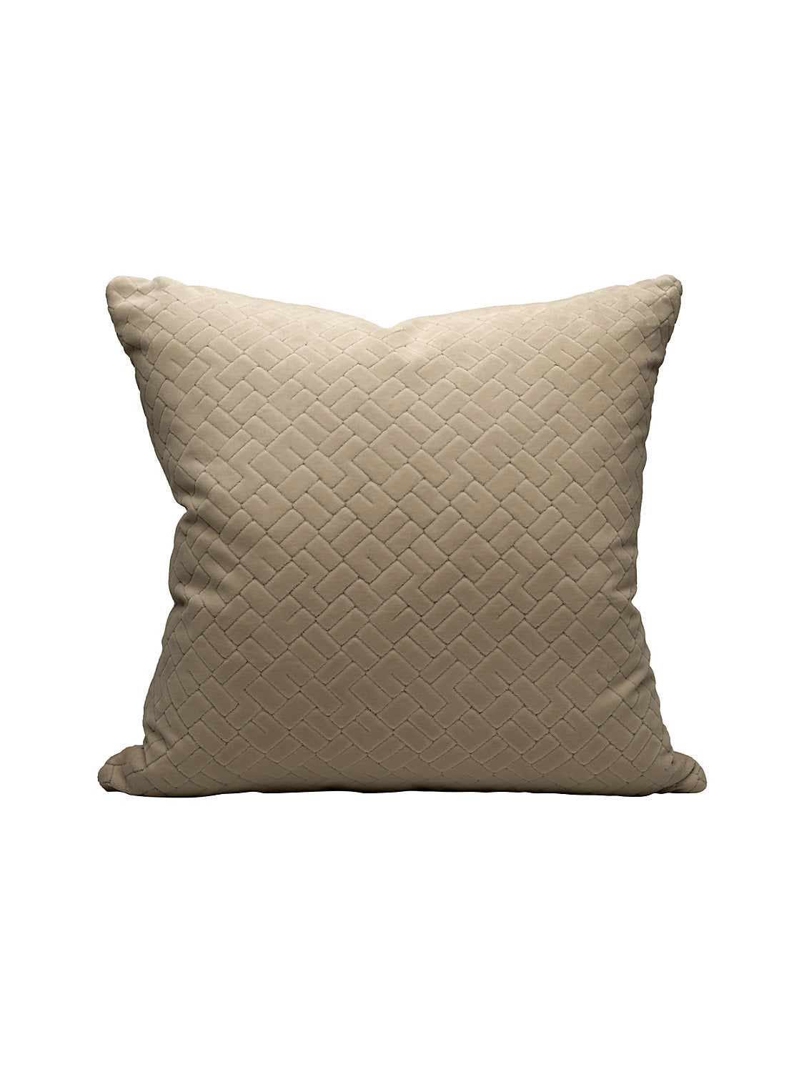 Scalamandre Vallauris Velvet 22 X 22 - Mineral Decorative Pillow