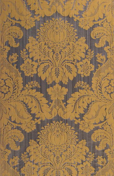 Special Order Scalamandre Lelievre Paris Athenais Etain Gray Silk Wool Damask MSRP USD1082/y