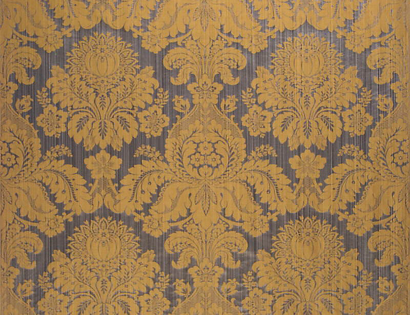 Special Order Scalamandre Lelievre Paris Athenais Etain Gray Silk Wool Damask MSRP USD1082/y