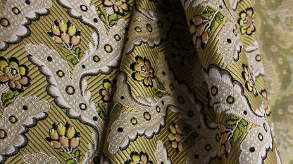 Special Order Scalamandre Tassinari &amp; Chatel Royal Danceny Or Yellow Floral Historic Silk MSRP USD2960/y