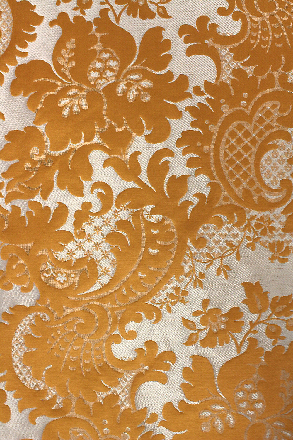 Scalamandre Louis Philippe Or Gold Damask Linen Silk MSRP USD1764/y