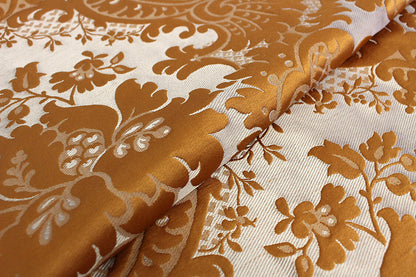 Scalamandre Louis Philippe Or Gold Damask Linen Silk MSRP USD1764/y