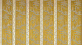 Scalamandre Lelievre Paris Lampas Sanary Veil Or Yellow Lampas Viscose Stripe Chinoiserie Botanical MSRP USD1428/y