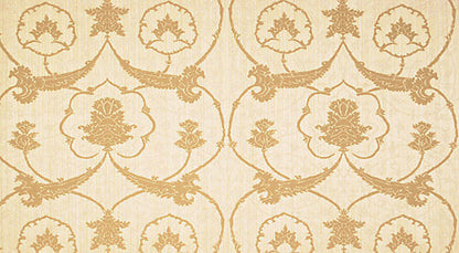 Special Order Scalamandre Lelievre Paris Brocatelle Florentine Creme Cream White Damask Historic Pomegranate MSRP USD 1224/y