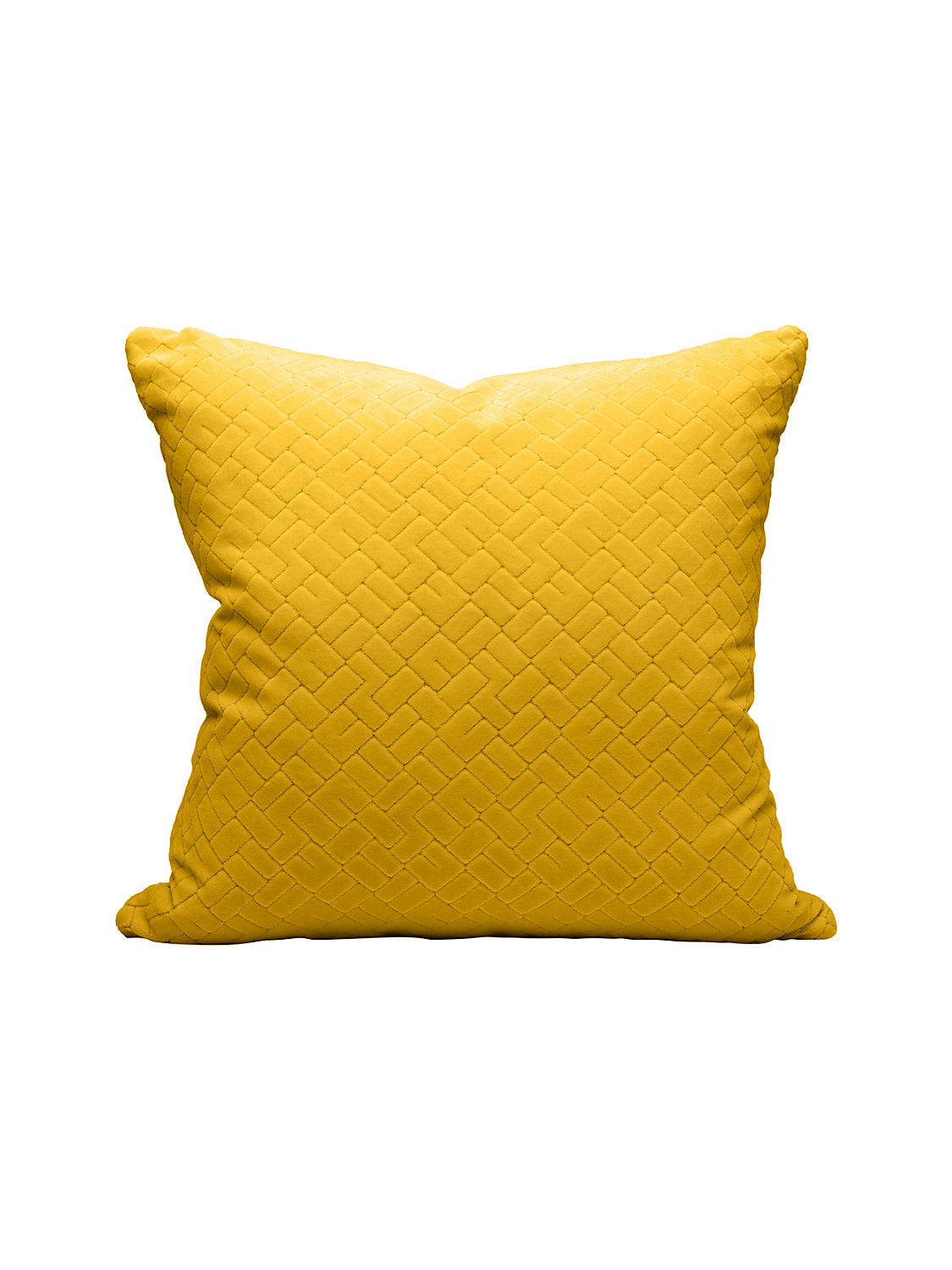 Scalamandre Vallauris Velvet 22 X 22 - Citron Decorative Pillow