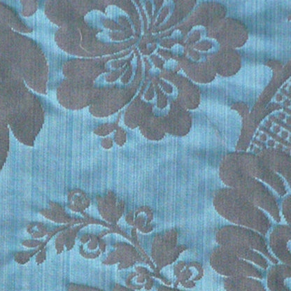 Special Order Scalamandre Lelievre Paris Athenais Mesange Blue Silk Wool Damask MSRP USD1172/y