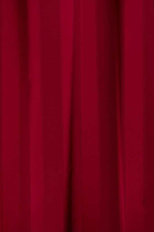 Scalamandre Tassinari &amp; Chatel Fontenay Rubis Red Stripe Cotton Silk - Special Order