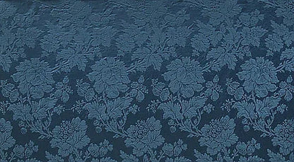 Scalamandre Delacroix Marine Blue Viscose Damask Historic MSRP USD 596/y