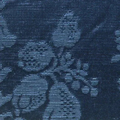 Scalamandre Delacroix Marine Blue Viscose Damask Historic MSRP USD 596/y