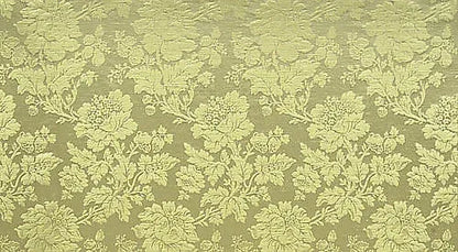 Scalamandre Delacroix Tilleul Yellow Green Viscose Damask Historic MSRP USD 596/y