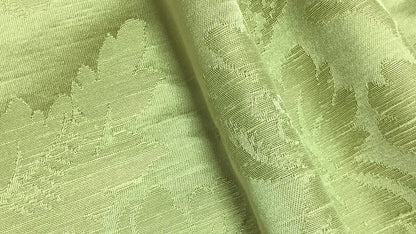 Scalamandre Delacroix Tilleul Yellow Green Viscose Damask Historic MSRP USD 596/y