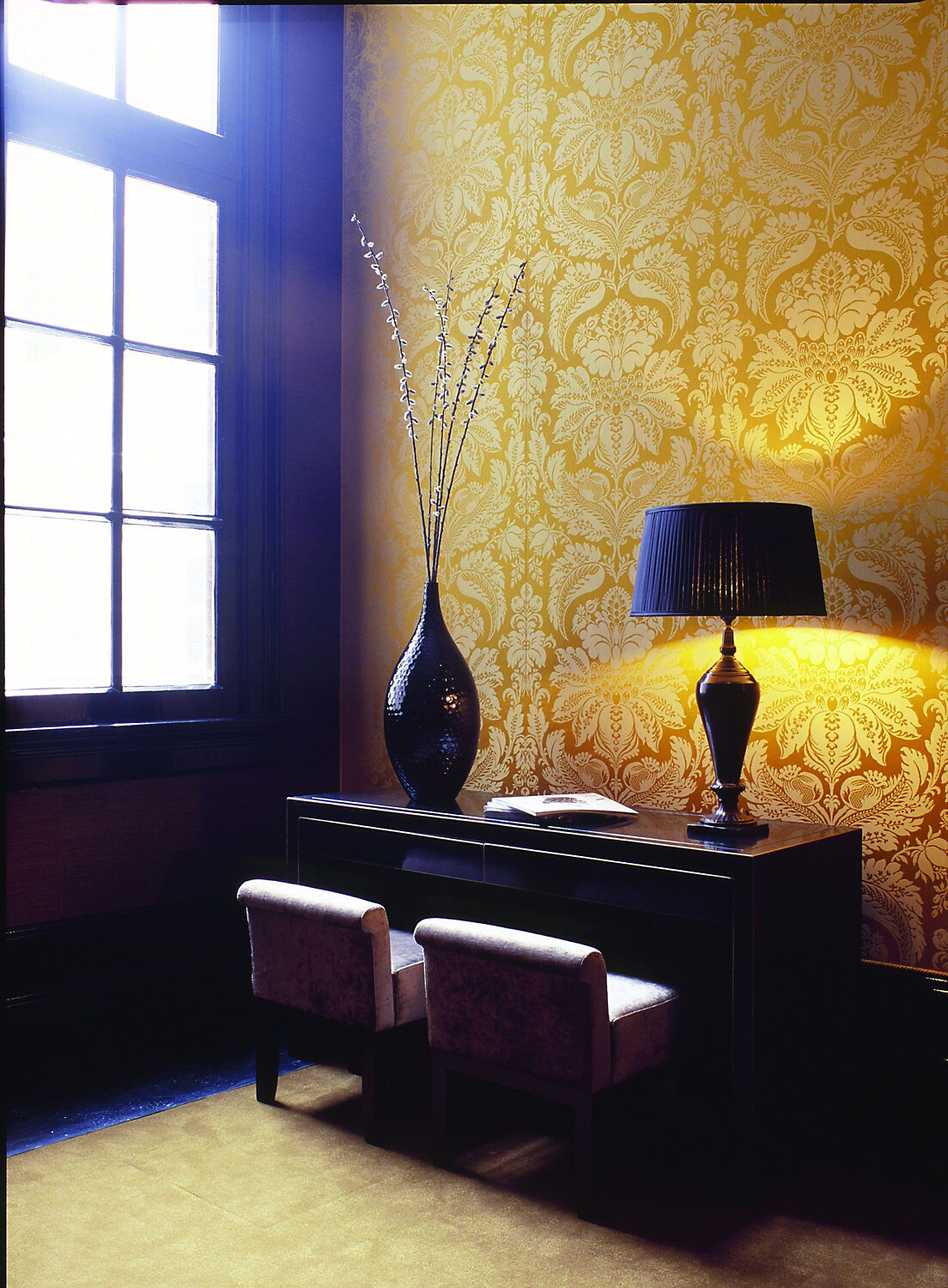 Special Order Scalamandre Lelievre Paris Orion Topaze Yellow Damask Historic Cotton Silk MSRP USD 1090/y