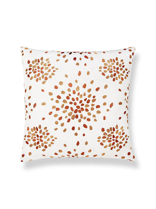 Hinson Firefly Embroidered 22 X 22 - Orange Decorative Pillow