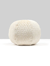 Scalamandre Petal Velvet 12 DIA - Ivory Decorative Pillow
