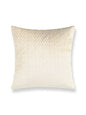 Scalamandre Petal Velvet 22 X 22 - Ivory Decorative Pillow