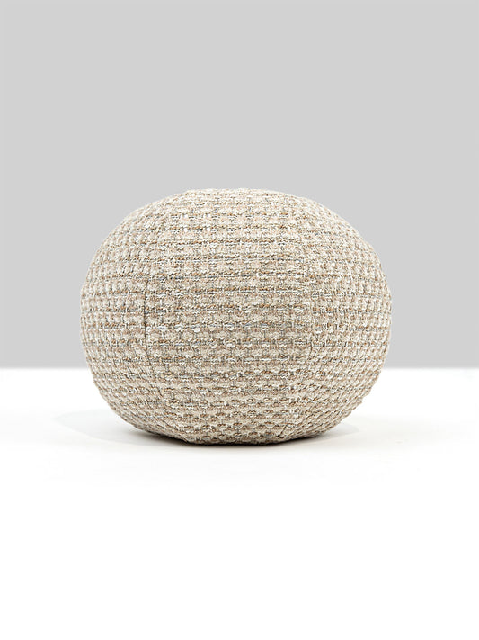 Scalamandre Heatherton 12 DIA - Nougat Decorative Pillow