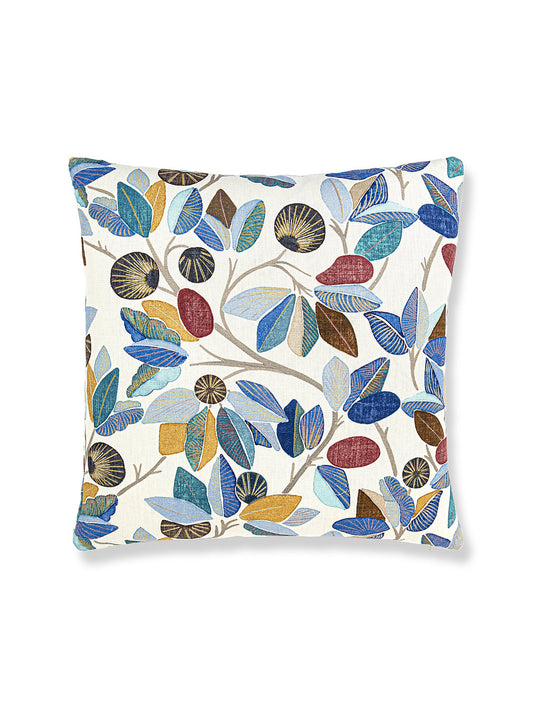Scalamandre Linden 22 X 22 - Cobalt Decorative Pillow