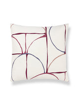 Scalamandre Aerial 22 X 22 - Raspberry Decorative Pillow
