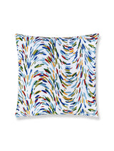 Scalamandre Fountain Embroidery 22 X 22 - Tropicalblue Decorative Pillow