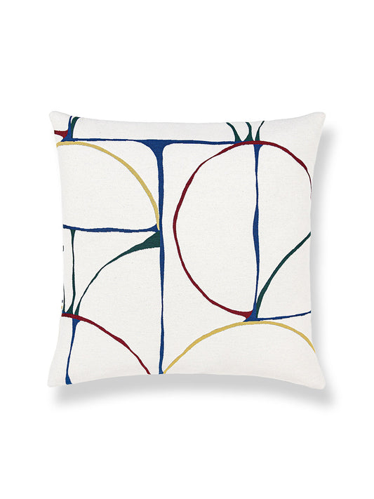 Scalamandre Aerial 22 X 22 - Primaries Decorative Pillow