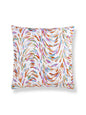 Scalamandre Fountain Embroidery 22 X 22 - Peach Decorative Pillow