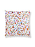 Scalamandre Fountain Embroidery 22 X 22 - Peach Decorative Pillow