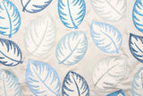 Special Order Scalamandre Palmer Blue Applique And Embroidery Leaves Pattern Blue by Hinson MSRP USD 367/y