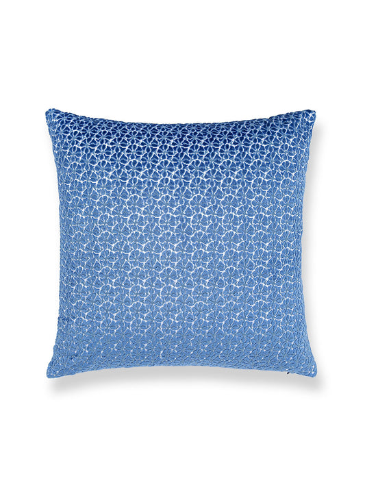 Scalamandre Petal Velvet 22 X 22 - Royal Blue Decorative Pillow