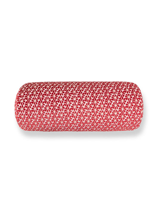 Scalamandre Petal Velvet 21 X 7 - Red Decorative Pillow