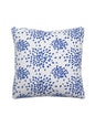 Hinson Fireworks 22 X 22 - Blue on White Decorative Pillow