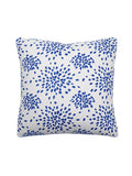 Hinson Fireworks 22 X 22 - Blue on White Decorative Pillow