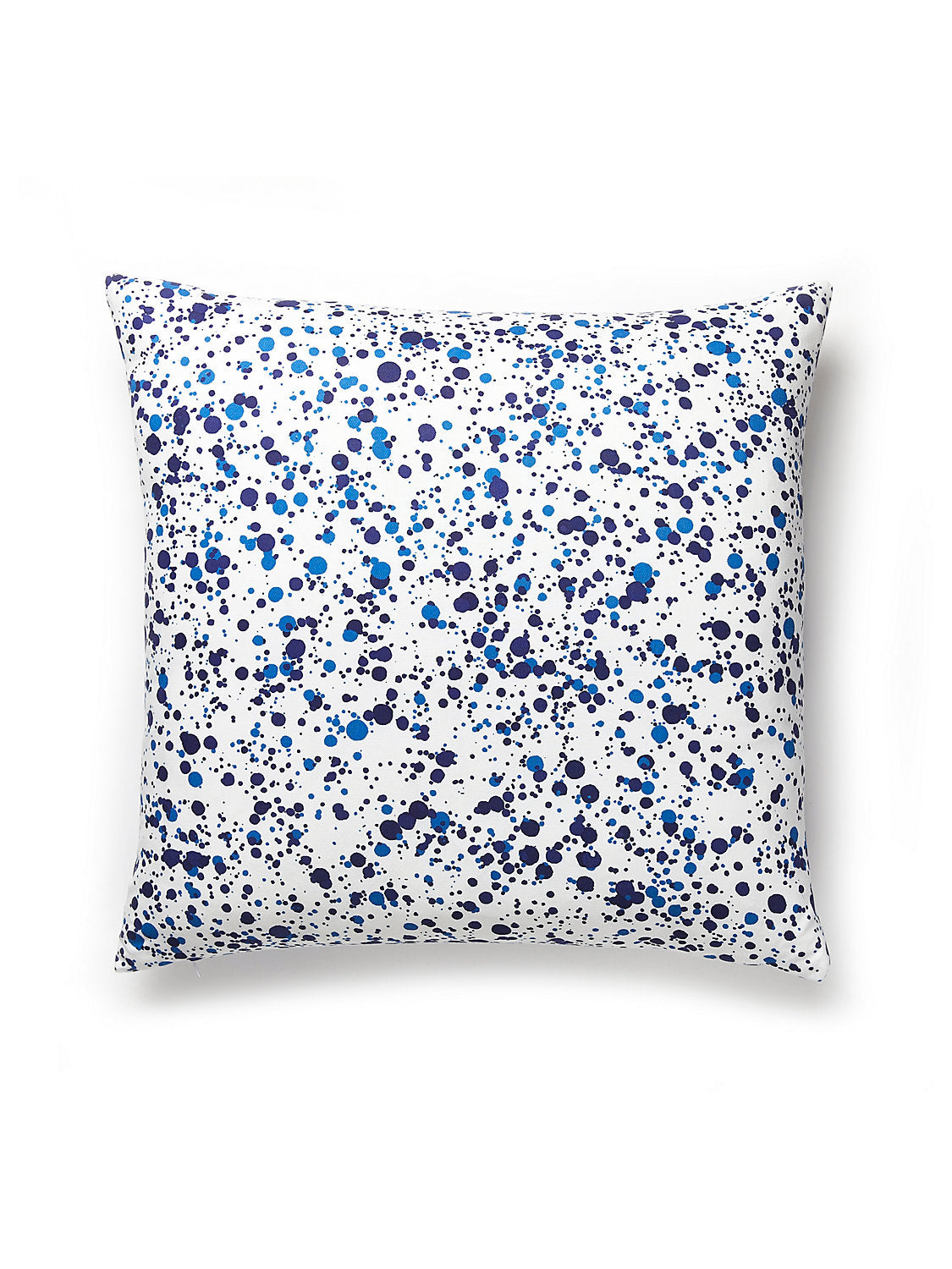Hinson Spatter 22 X 22 - Navy on White Decorative Pillow