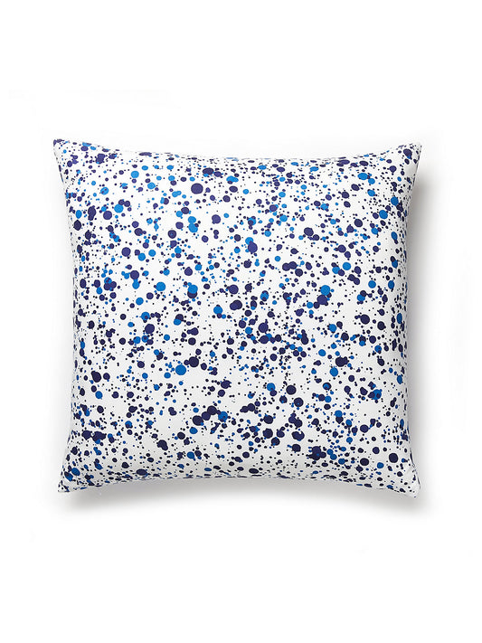 Hinson Spatter 22 X 22 - Navy on White Decorative Pillow