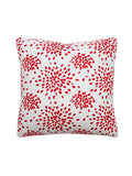 Hinson Fireworks 22 X 22 - Red on White Decorative Pillow