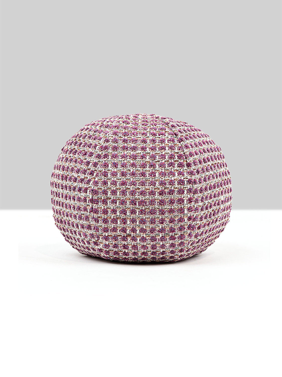 Scalamandre Heatherton 12 DIA - Plum Decorative Pillow