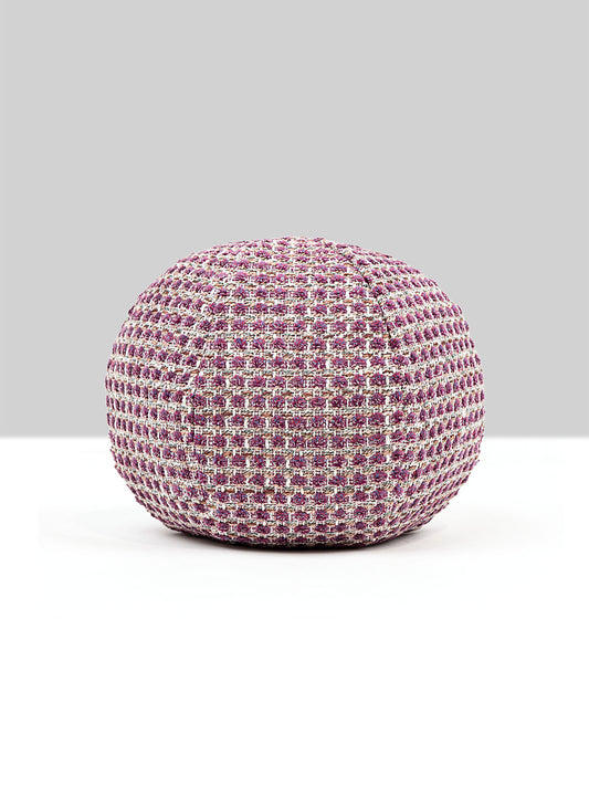 Scalamandre Heatherton 12 DIA - Plum Decorative Pillow