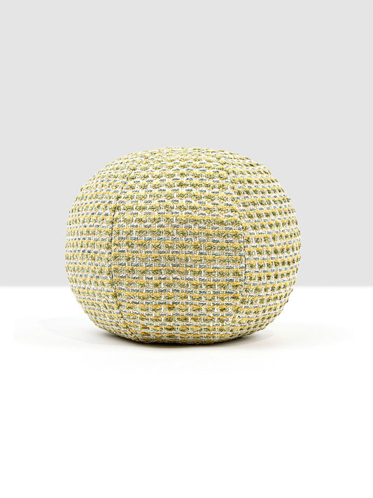 Scalamandre Heatherton 12 DIA - Lemon Decorative Pillow