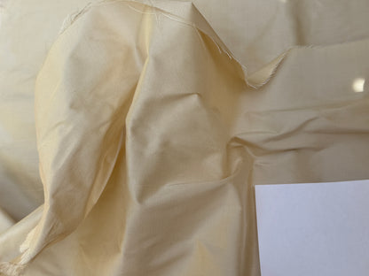 Candlelight In Vanilla Creme High Quality 100% Silk Taffeta