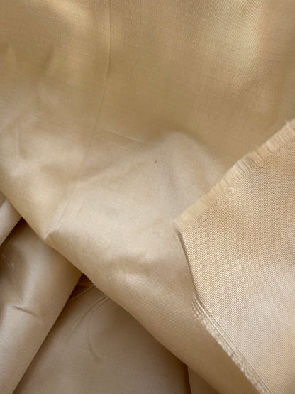 Candlelight In Vanilla Creme High Quality 100% Silk Taffeta