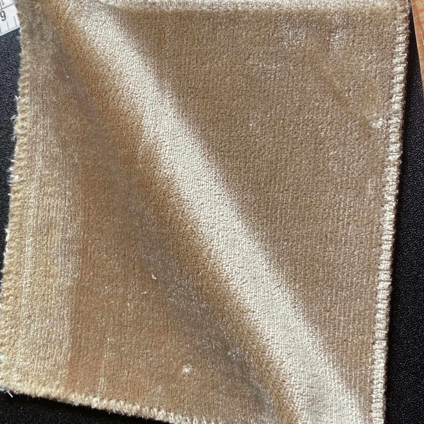 Queen's Silk Velvet Golden Moleskin Gold Brown Radiance Highest Quality Heavy 39,000+ martindale MSRP USD 728/Yard