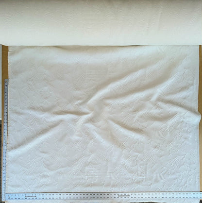 Clarence House Conchiglia Matalesse Pure White Ivory 100% Cotton Nautical Seashell Coral Reef Ocean Life