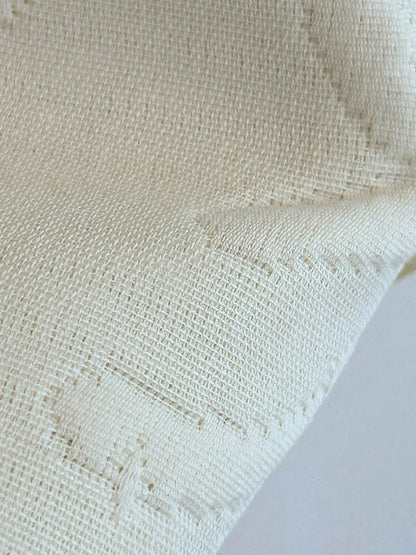 Clarence House Conchiglia Matalesse Pure White Ivory 100% Cotton Nautical Seashell Coral Reef Ocean Life