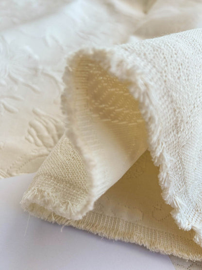 Clarence House Conchiglia Matalesse Pure White Ivory 100% Cotton Nautical Seashell Coral Reef Ocean Life